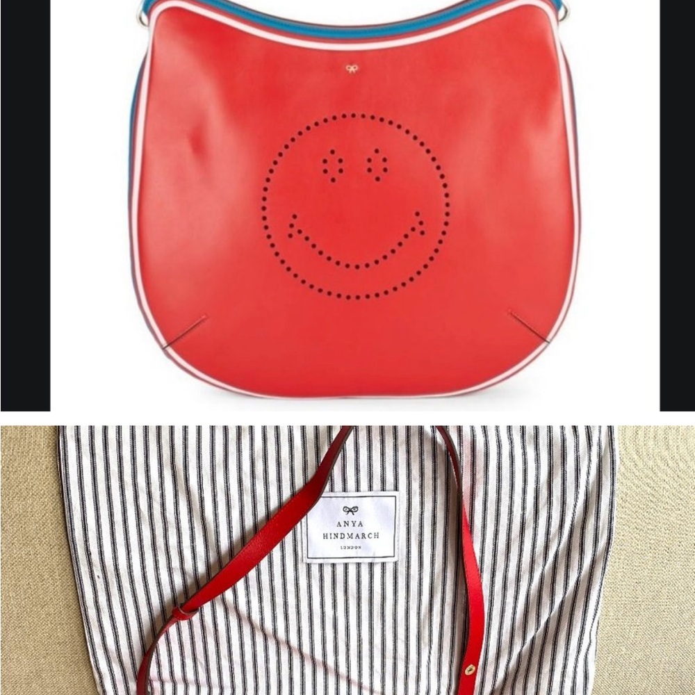 Super cute Anya Hindmarch large Cross body! This is a steal!